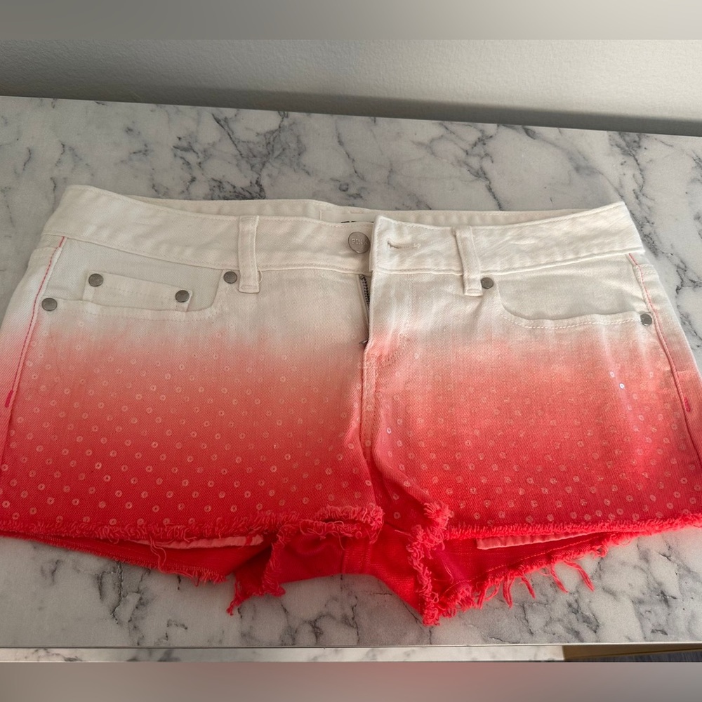 Gorgeous Victoria’s Secret tie-dye with sparkle shorts